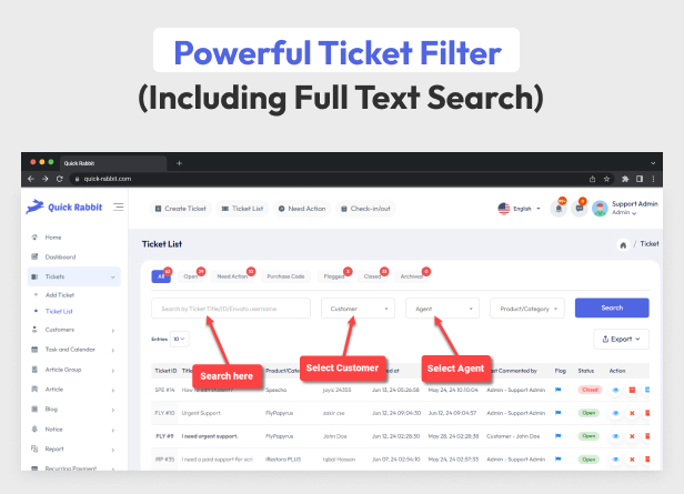 Quick Rabbit - AI Powered Support Ticketing with Knowledgebase and Live Chat - 12